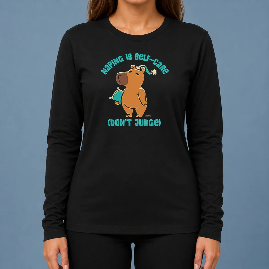 pretty-napping-is-selfcare-long-sleeve-shirt Pretty Napping Is Selfcare Long Sleeve Shirt
