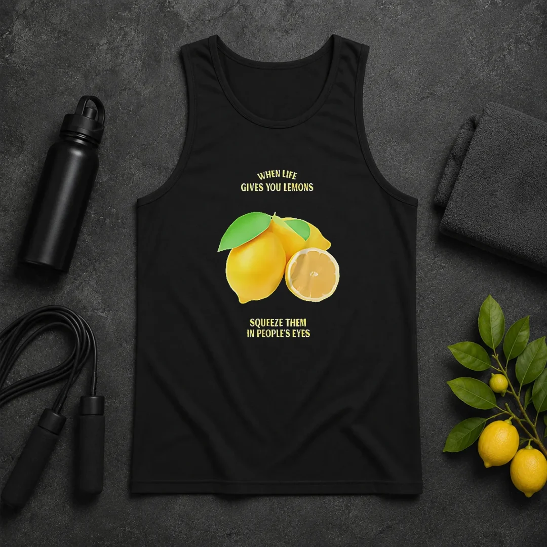 Pretty Nice When Life Gives You Lemons Squeeze Them In People'S Eyes Tank Top Pretty Nice When Life Gives You Lemons Squeeze Them In People'S Eyes Tank Top