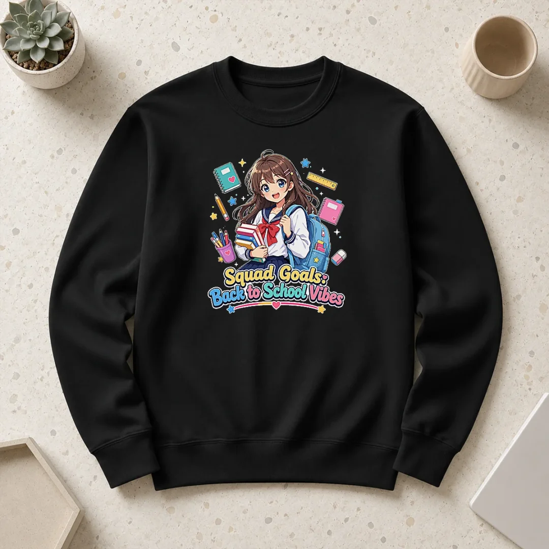 pretty-official-back-to-school-anime-squad-goals-sweater Pretty Official Back To School Anime Squad Goals Sweater