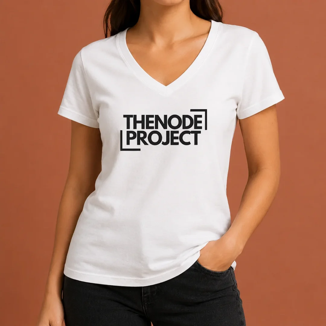 Pretty Original The Node Project Branding V Neck Shirt Pretty Original The Node Project Branding V-Neck Shirt