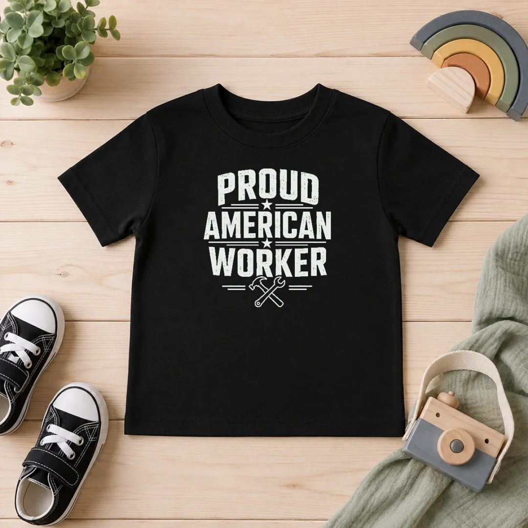 pretty-premium-labour-day-proud-american-worker-line-art-kids-t-shirt Pretty Premium Labour Day Proud American Worker Line Art Kids T-Shirt