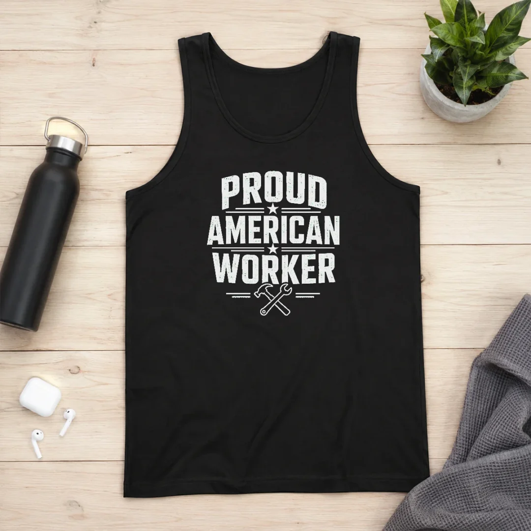 pretty-premium-labour-day-proud-american-worker-line-art-tank-top Pretty Premium Labour Day Proud American Worker Line Art Tank Top