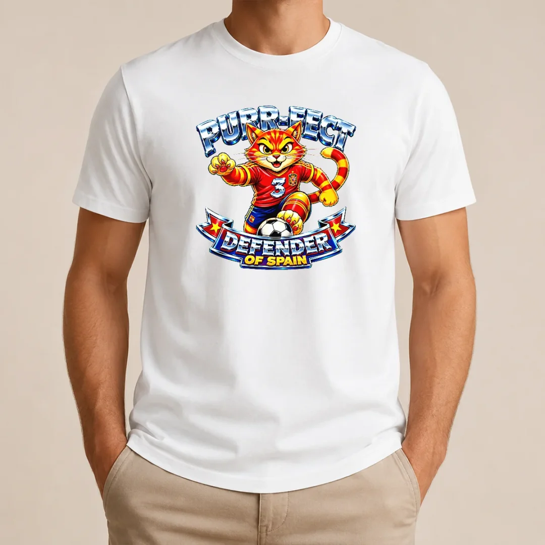 Pretty Premium Spain Soccer Cat Meme Purr Fect Defender YK t shirt Pretty Premium Spain Soccer Cat Meme Purr Fect Defender YK