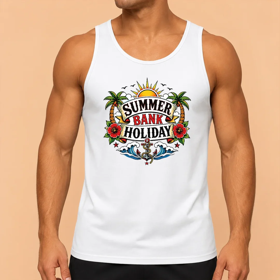 pretty-premium-traditional-tattoo-summer-bank-holiday-anchor-hibiscus-tank-top Pretty Premium Traditional Tattoo Summer Bank Holiday Anchor Hibiscus Tank Top