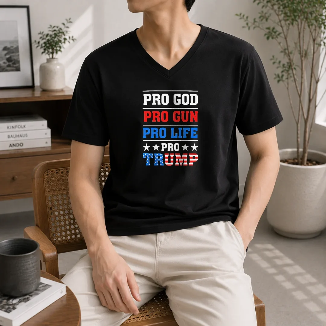 pretty-pro-god-pro-gun-pro-life-pro-trump-conservative-v-neck-shirt-1 Pretty Pro God Pro Gun Pro Life Pro Trump Conservative V-Neck Shirt