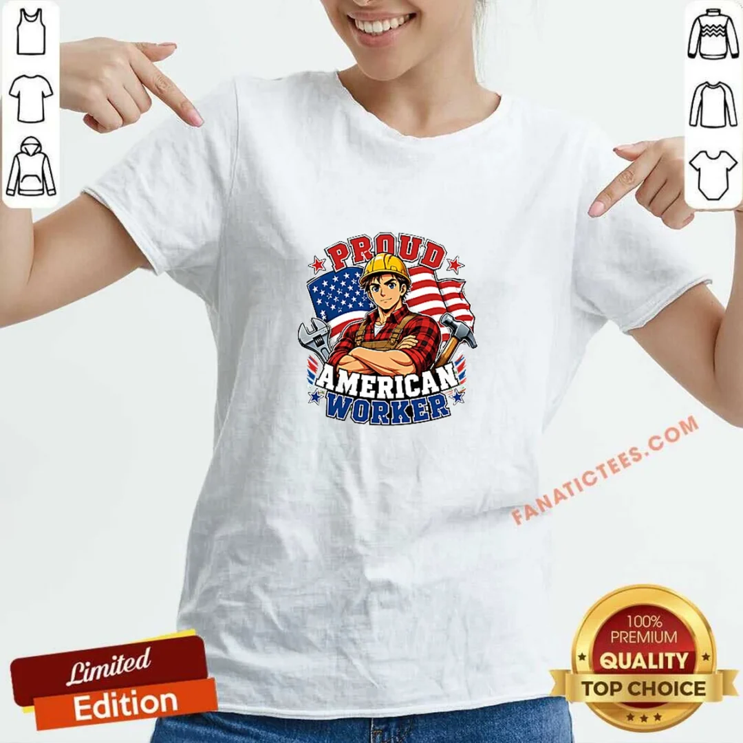 pretty-proud-american-worker-labour-day-anime-v-neck-shirt Pretty Proud American Worker Labour Day Anime V-Neck Shirt