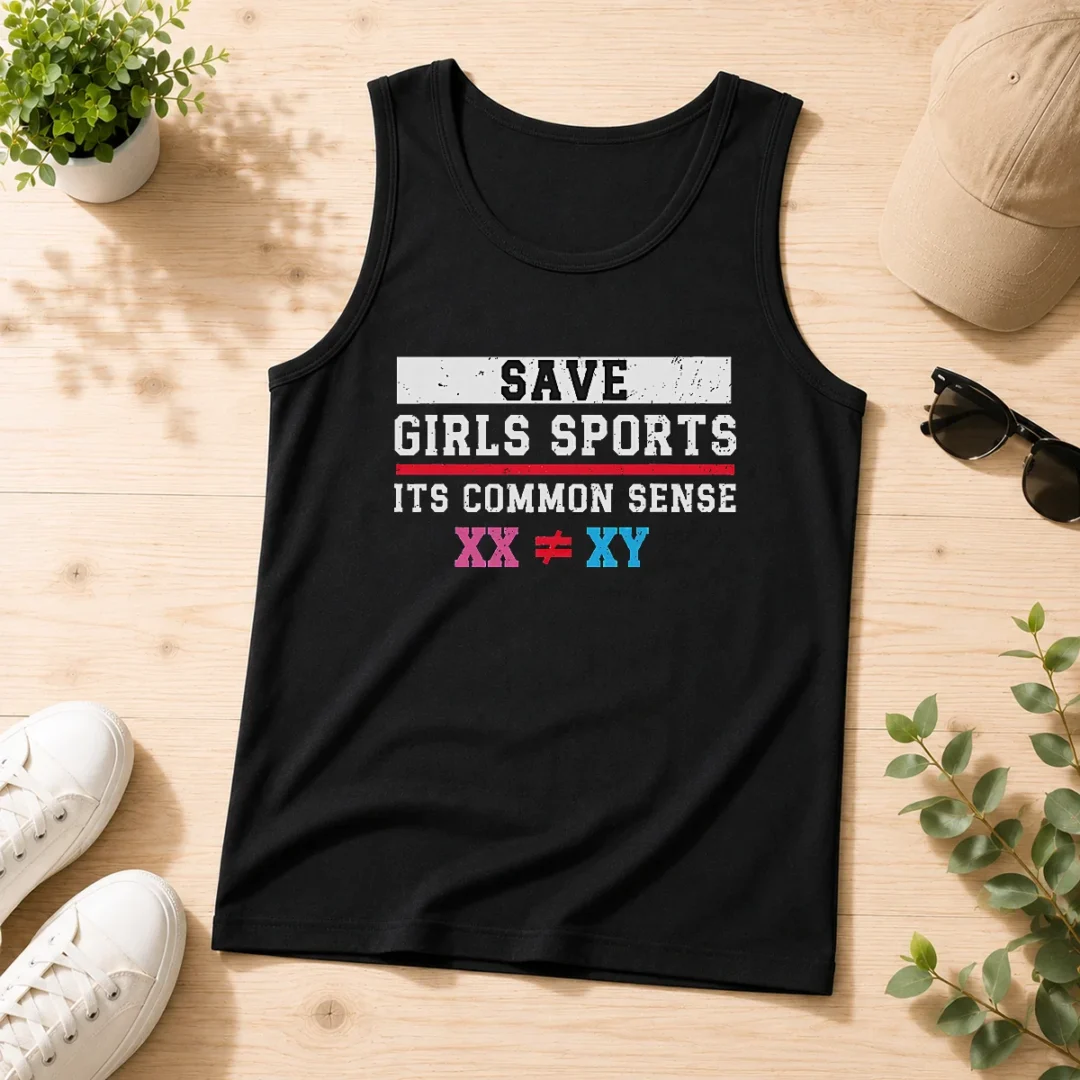 pretty-save-girls-sports-common-sense-statement-tank-top Pretty Save Girls Sports Common Sense Statement Tank Top