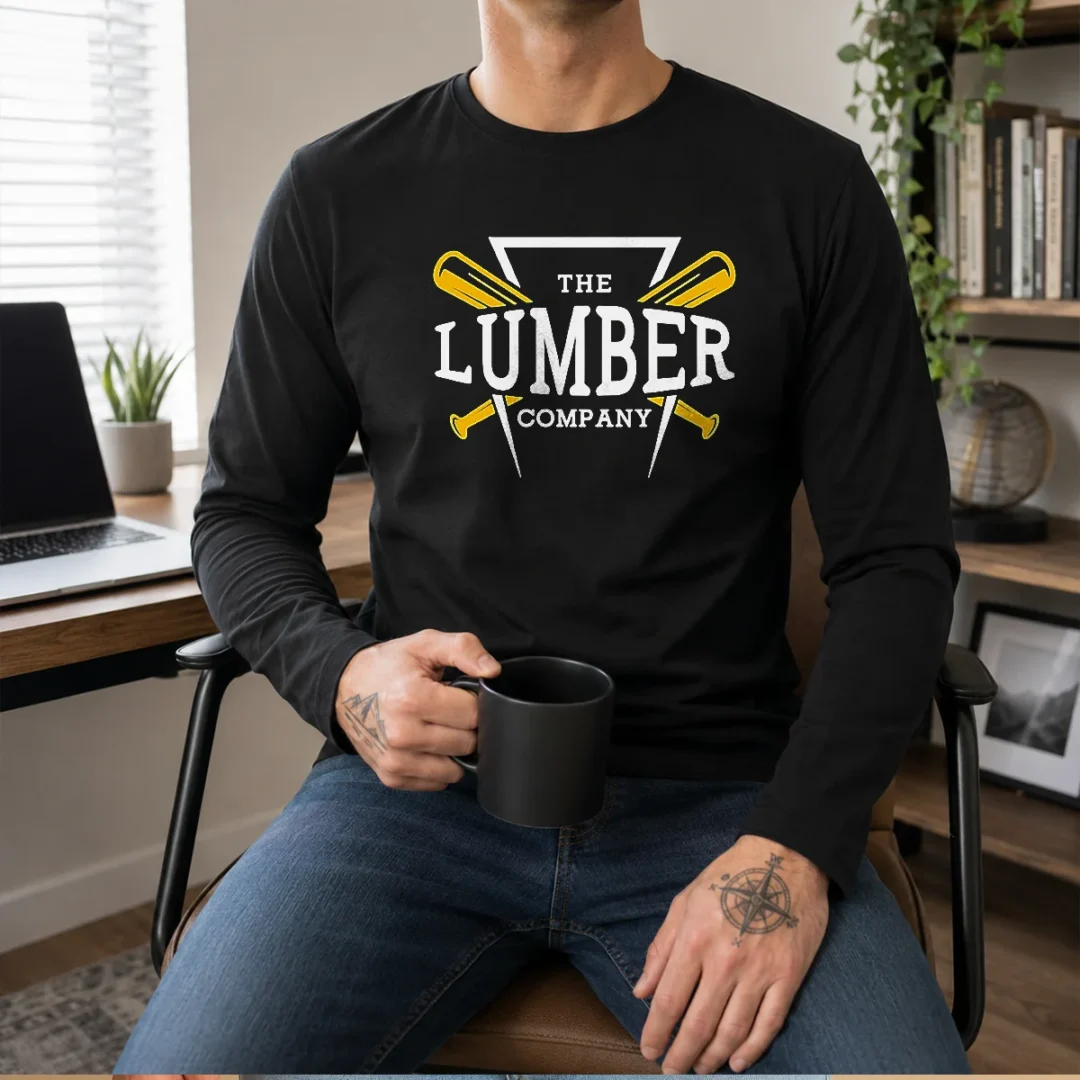 pretty-the-lumber-company-baseball-bats-sports-long-sleeve-shirt-1 Pretty The Lumber Company Baseball Bats Sports Long Sleeve Shirt