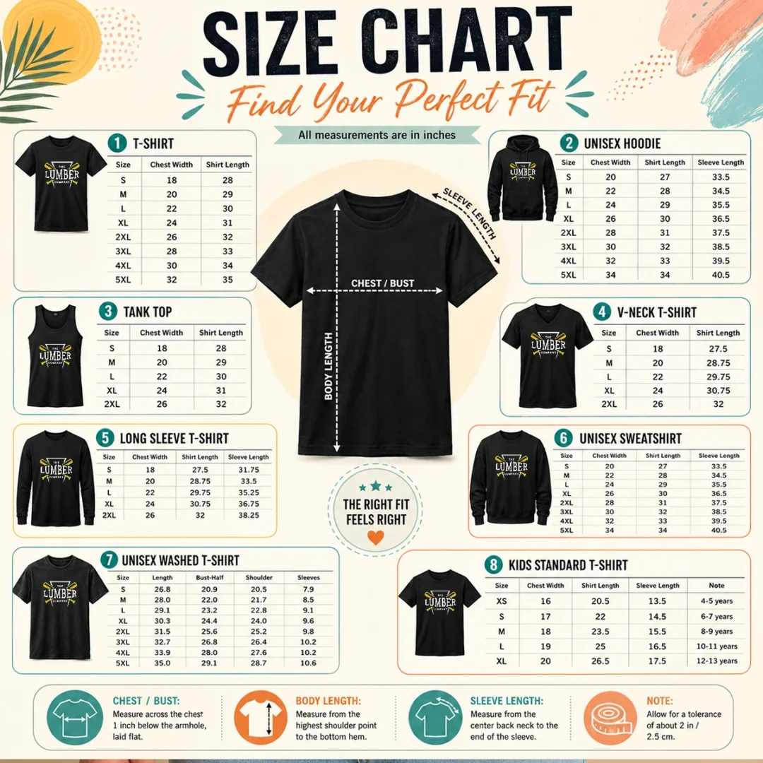 pretty-the-lumber-company-baseball-bats-sports-size-chart Size chart for Pretty The Lumber Company Baseball Bats Sports with measurements in inches and cm to help choose the right fit