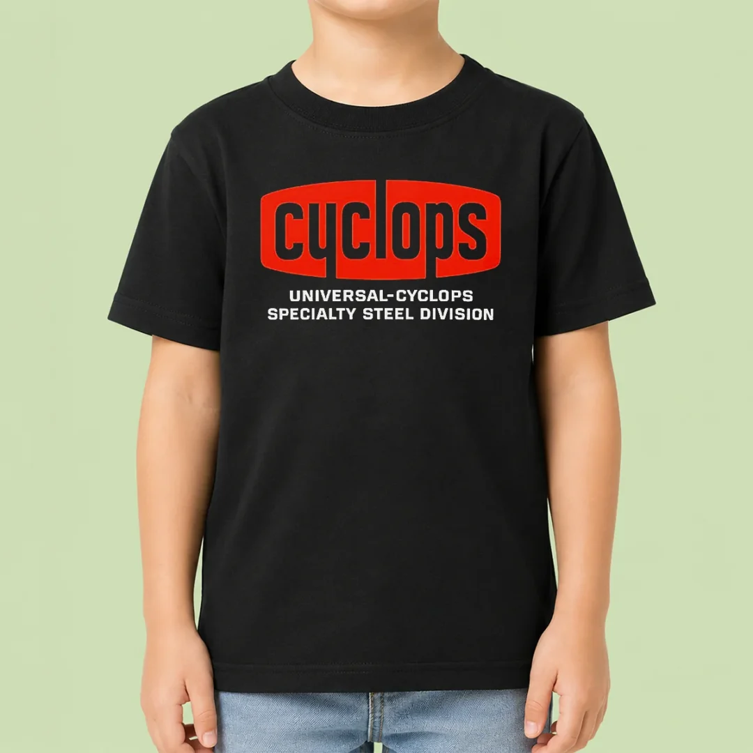 pretty-universal-cyclops-specialty-steel-division-logo-kids-t-shirt Pretty Universal Cyclops Specialty Steel Division Logo Kids T-Shirt