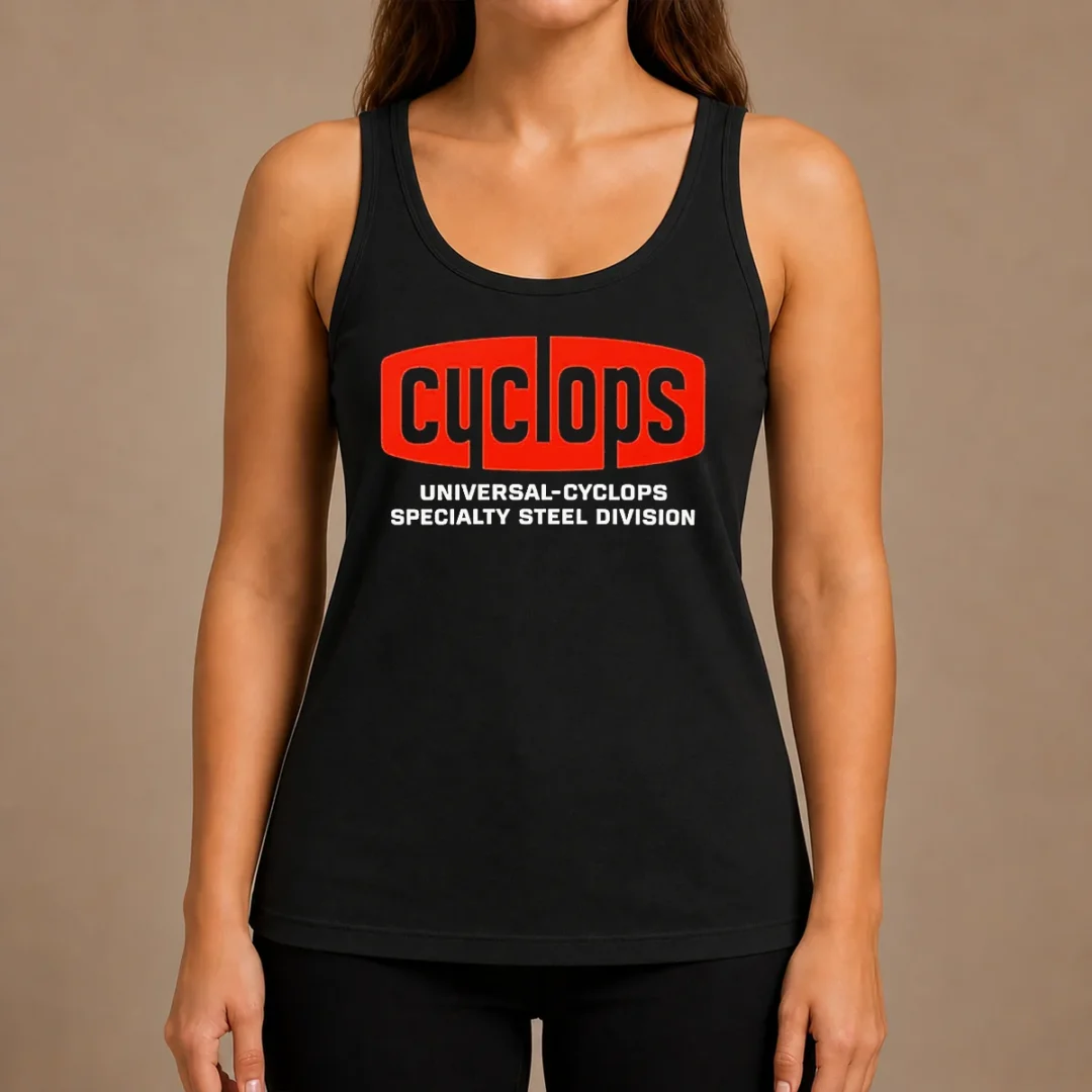pretty-universal-cyclops-specialty-steel-division-logo-tank-top Pretty Universal Cyclops Specialty Steel Division Logo Tank Top