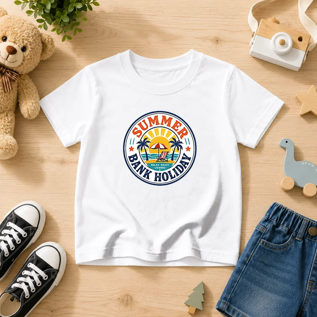 pretty-vintage-badge-summer-bank-holiday-relax-enjoy-unwind-kids-t-shirt-kid-t-shirt Pretty Vintage Badge Summer Bank Holiday Relax Enjoy Unwind Kids T-Shirt