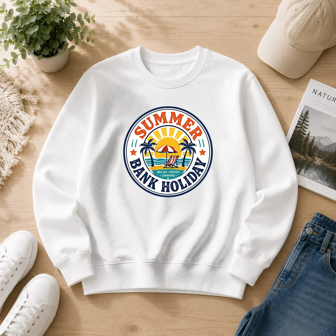 pretty-vintage-badge-summer-bank-holiday-relax-enjoy-unwind-sweater Pretty Vintage Badge Summer Bank Holiday Relax Enjoy Unwind Sweater