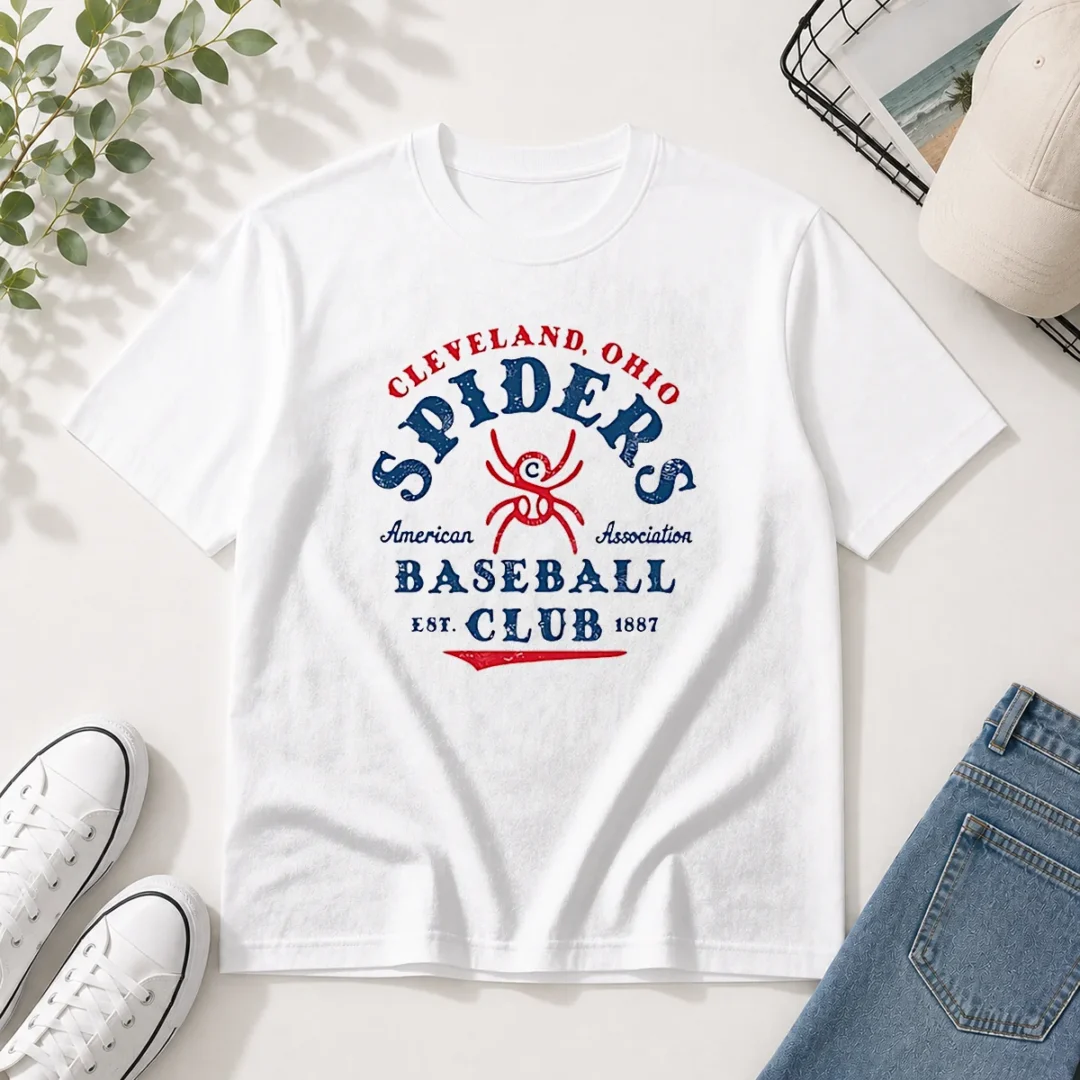 pretty-vintage-cleveland-spiders-american-association-baseball-club-est-1887-t-shirt Pretty Vintage Cleveland Spiders American Association Baseball Club Est 1887
