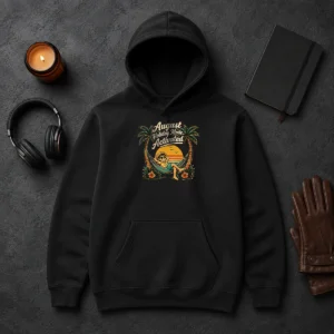 Funny August Holiday Vintage Vacation Mode Hoodie