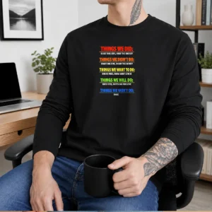 Top Things We Did Music Lyric Mashup Quote Song Lyrics Long Sleeve Shirt