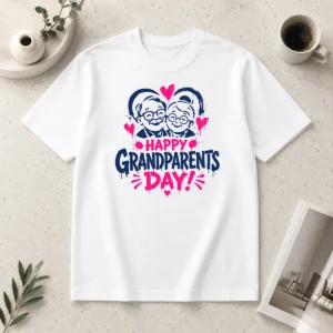 Nice Top Grandparents Day Grunge Paint Splatter Heart