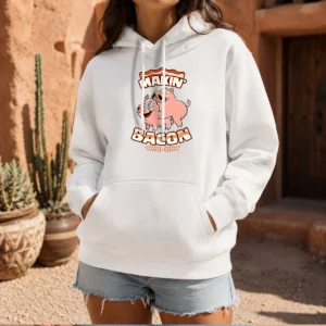 Official Makin Bacon Pig Funny Meatatarian Hoodie