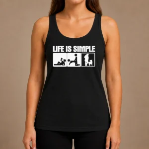 Nice Good Life Is Simple Drinking Dog Funny Beer Patrol Police K9 Tank Top