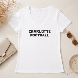 Hot Original Charlotte Football NCAA V-Neck Shirt