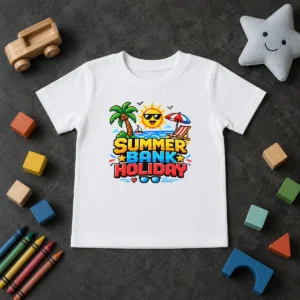 Pretty Nice Pixel Art Summer Bank Holiday Beach Retro Game Kids T-Shirt