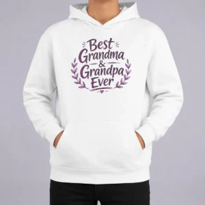 Hot Awesome Grandparents Day Best Grandma Grandpa Ever Sketch Hoodie