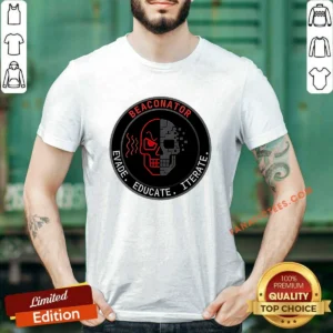 Pretty Beaconator Evade Educate Iterate Skull Emblem