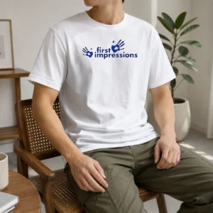 Hot Funny First Impressions Handprint Logo