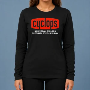 Pretty Universal Cyclops Specialty Steel Division Logo Long Sleeve Shirt