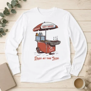 Premium Official Dogs At The Turn Pocket Long Sleeve Shirt