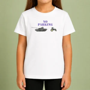 Funny No Parking For Russian Tanks Meme Kids T-Shirt