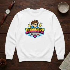 Good Dubowsky Pixel Art Gamer Controller Retro Logo Sweater