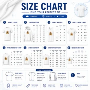 Size chart for Original American Labour Day Proud Worker Boho with measurements in inches and cm to help choose the right fit