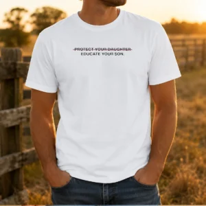 Original Protect Your Daughter Educate Your Son Quote