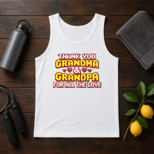 Original Thank You Grandparents Day Heartfelt Message Tank Top