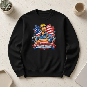 Premium Pretty American Labour Day Celebration Vintage Shirt - Image 7