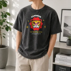 Premium Awesome Candiger The Sovereign Grace 4th Designer Toy Life Washed T-Shirt