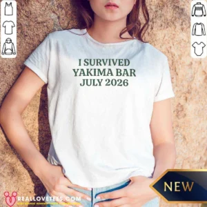 Nice I Survived Yakima Bar July 2026 V-Neck Shirt