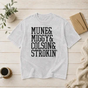 Hot Pretty Mune Miggy Colson And Strokin' Detroit Tigers Players Washed T-Shirt
