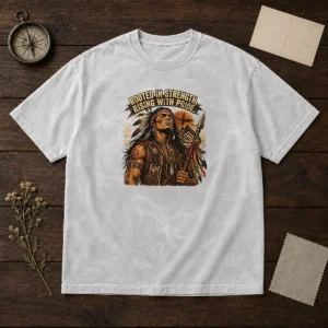 Nice Indigenous Peoples Day Pride Warrior Streetwear Washed T-Shirt