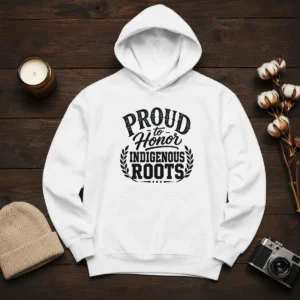 Original Indigenous Peoples Day Pride Silhouette Hoodie