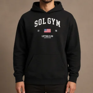 Premium Solgym Lifting Club Earned Not Given 1776 Distressed Hoodie
