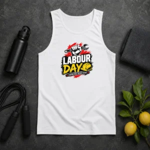 Nice Pretty Labour Day Fist Wrench Building Futures Grunge Tank Top