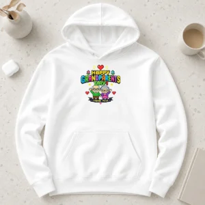 Hot Happy Grandparents Day Pixel Art Retro Thank You Hoodie