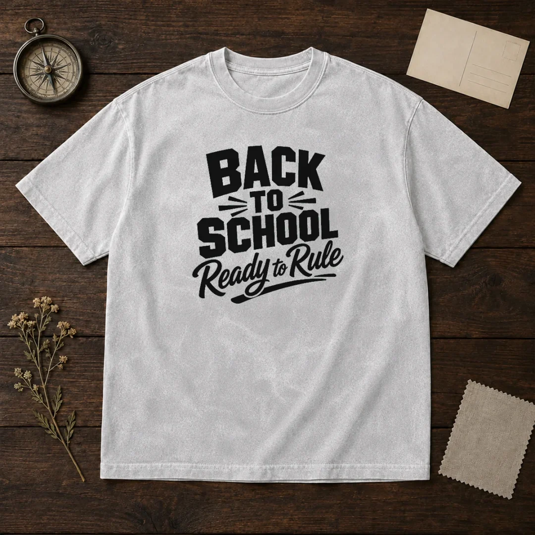 top-back-to-school-ready-to-rule-silhouette-washed-t-shirt-2 Top Back To School Ready To Rule Silhouette Washed T-Shirt