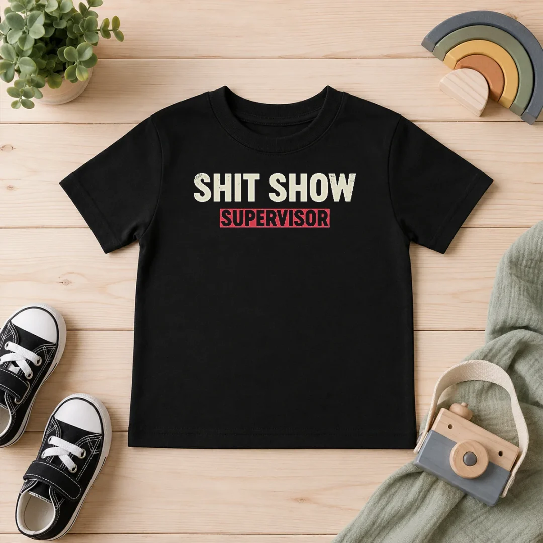 top-good-shit-show-supervisor-geek-kids-t-shirt Top Good Shit Show Supervisor Geek Kids T-Shirt