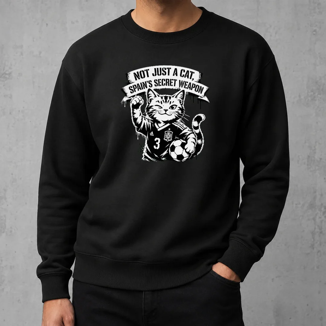top-good-spain-soccer-cat-meme-stencil-sweater Top Good Spain Soccer Cat Meme Stencil Sweater