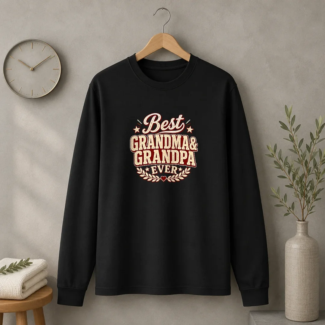 top-grandparents-day-best-ever-vintage-vector-long-sleeve-shirt Top Grandparents Day Best Ever Vintage Vector Long Sleeve Shirt