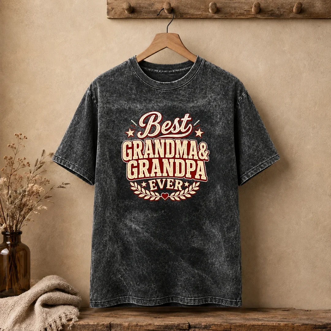 top-grandparents-day-best-ever-vintage-vector-washed-t-shirt Top Grandparents Day Best Ever Vintage Vector Washed T-Shirt