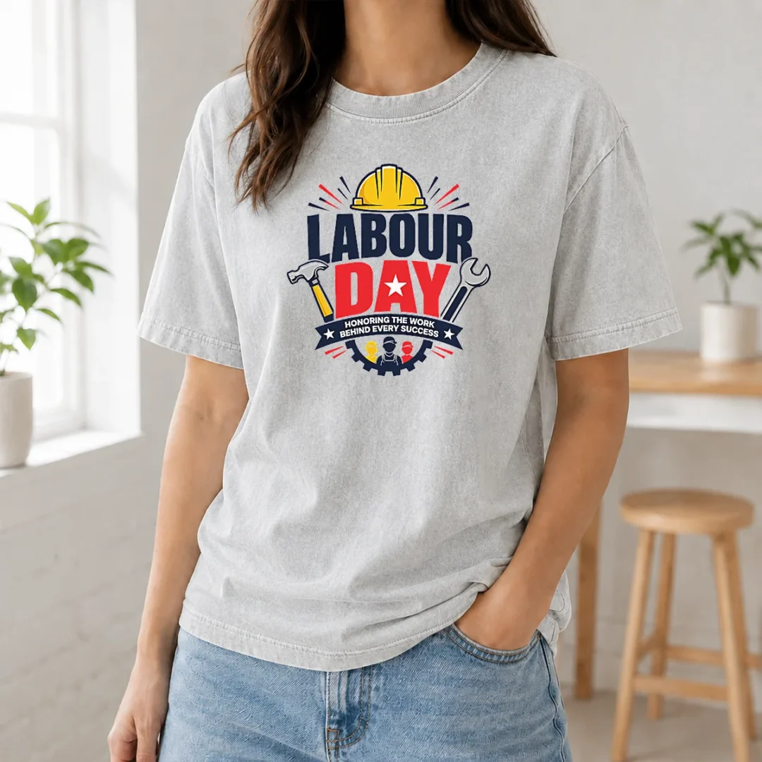 Top Labour Day Honoring Work Hard Hat Tools Workers Washed T Shirt Top Labour Day Honoring Work Hard Hat Tools Workers Washed T-Shirt